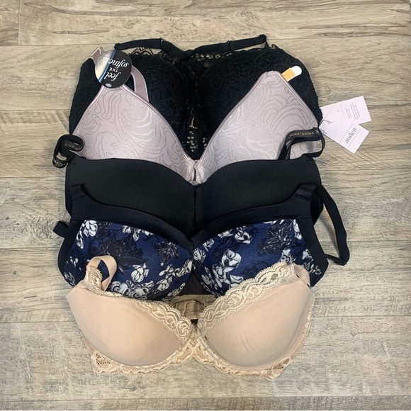 Natori Bebe Bali Maidenform Auden Other - Bundle 5 Variety Bras T Shirt Push Up Natori Feathers Bebe Bali Maidenform
